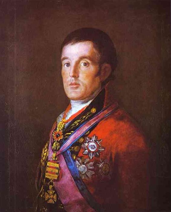 Francisco Jose de Goya Portrait of the Duke of Wellington.